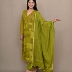 Abstract Print kurta set