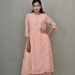 Peach Contemporary Coord set