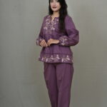 Thread Embroidered Coord set