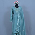 GOTA PATTI SHARARA SET Aqua Blue