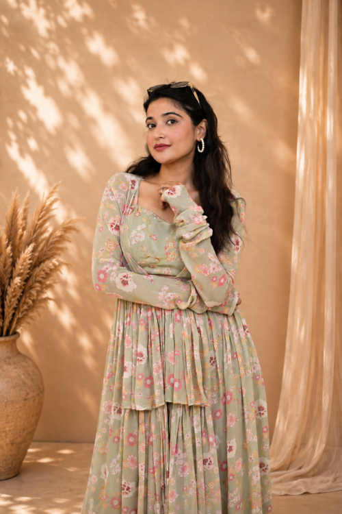 Floral jacket Set