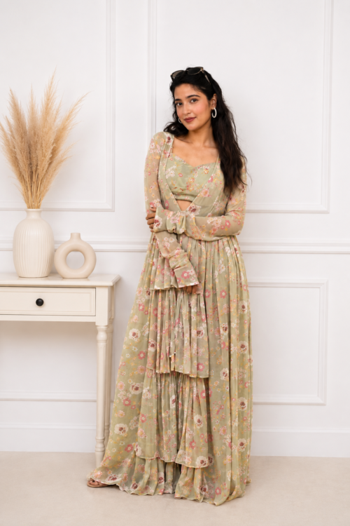Floral jacket Set